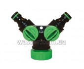 Кран на 2 выхода 3/4