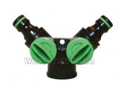 Кран на 2 выхода 3/4